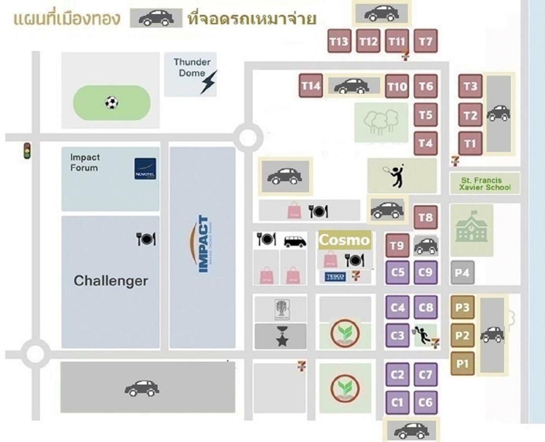 Popular Condo C4 Nonthaburi Eksteriør bilde